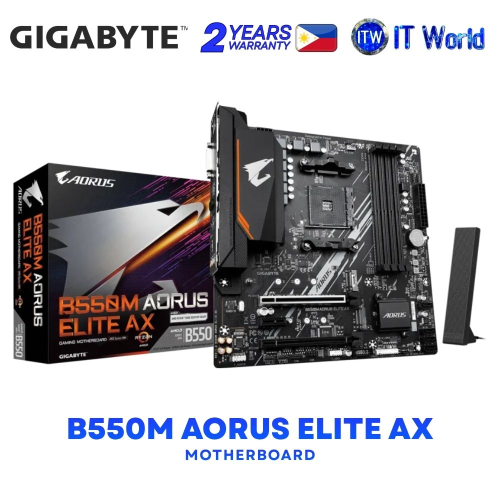 Gigabyte B550M Aorus Elite AX micro-ATX AM4 DDR4 AMD B550 Motherboard GA-B550M-AORUS-ELITE-AX