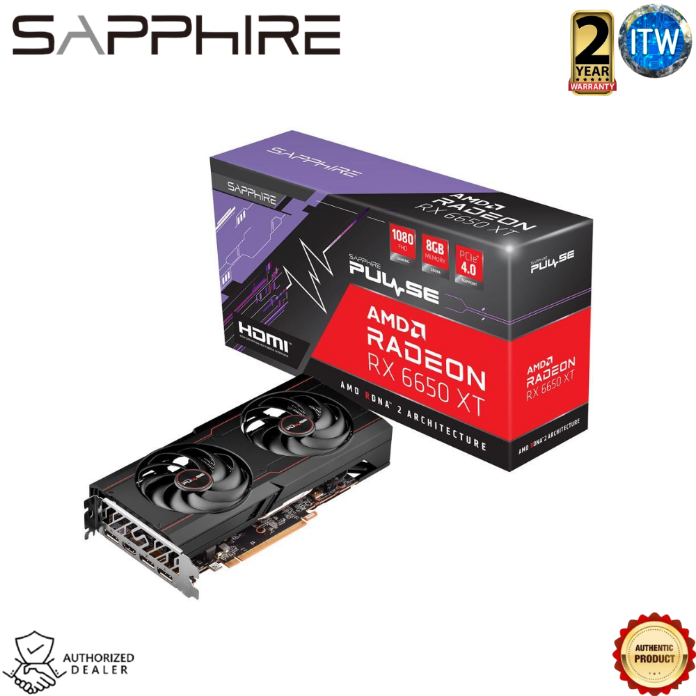 Sapphire Pulse Radeon RX 6650XT 8GB GDDR6 PCI Express 4.0 ATX Graphic Card (SPR-11319-03-20G)