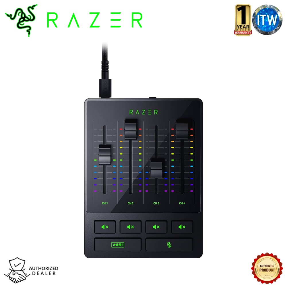 Razer Audio Mixer - All-in-one Digital Mixer for Broadcasting and Streaming (RZ19-03860100-R3M1)