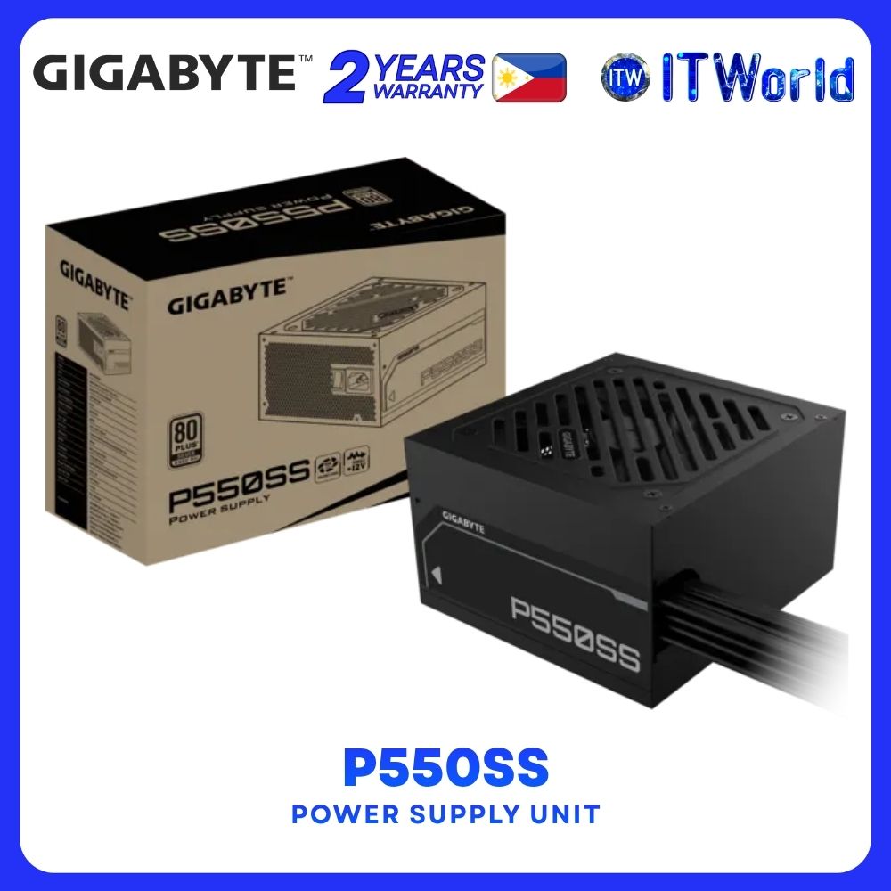 Gigabyte P550SS 550W 80Plus Silver Fluid Dynamic Bearing Power Supply Unit GP-P550SS