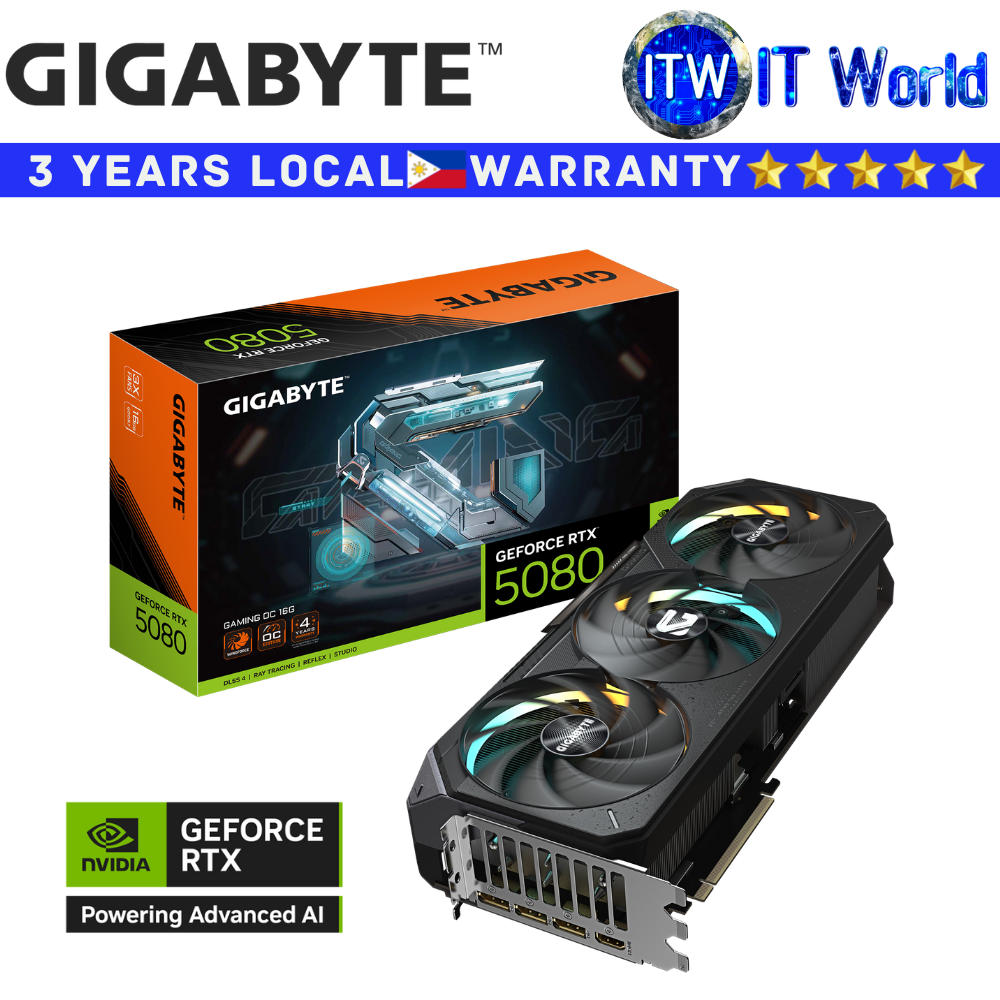 Gigabyte RTX 5080 Gaming OC 16GB cGeforce Graphic Card (GV-N5080GAMING-OC-16GD)