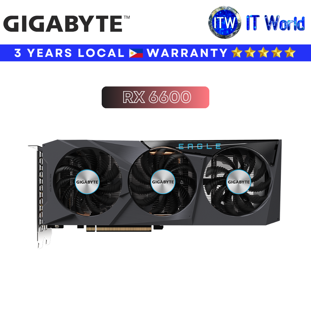 Gigabyte Radeon RX 6600 8GB GDDR6 (GV-R66EAGLE-8GD)