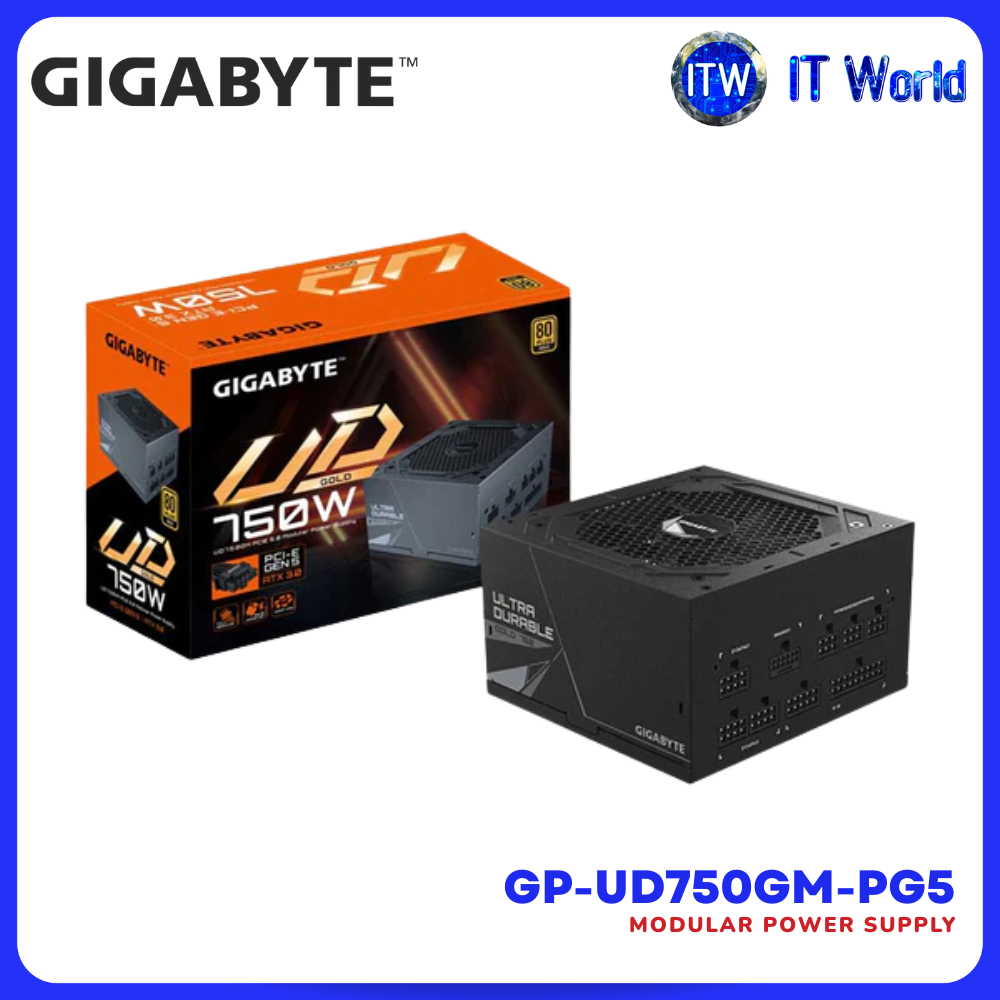 Gigabyte GP-UD750GM-PG5 750W 80+ Gold ATX 3.0 Modular Power Supply
