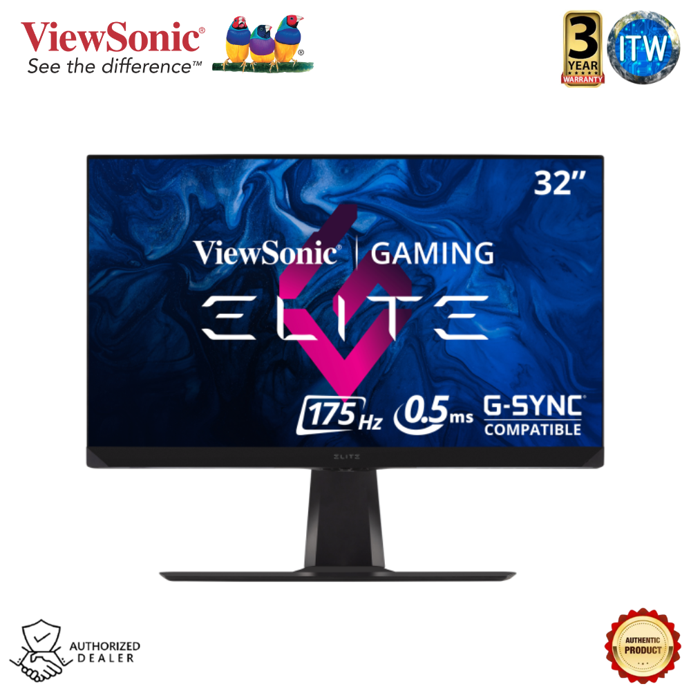 Viewsonic Elite XG320Q - 32&quot;, WQHD IPS (2560x1440), G-Sync Compatible, Anti-Glare Gaming Monitor