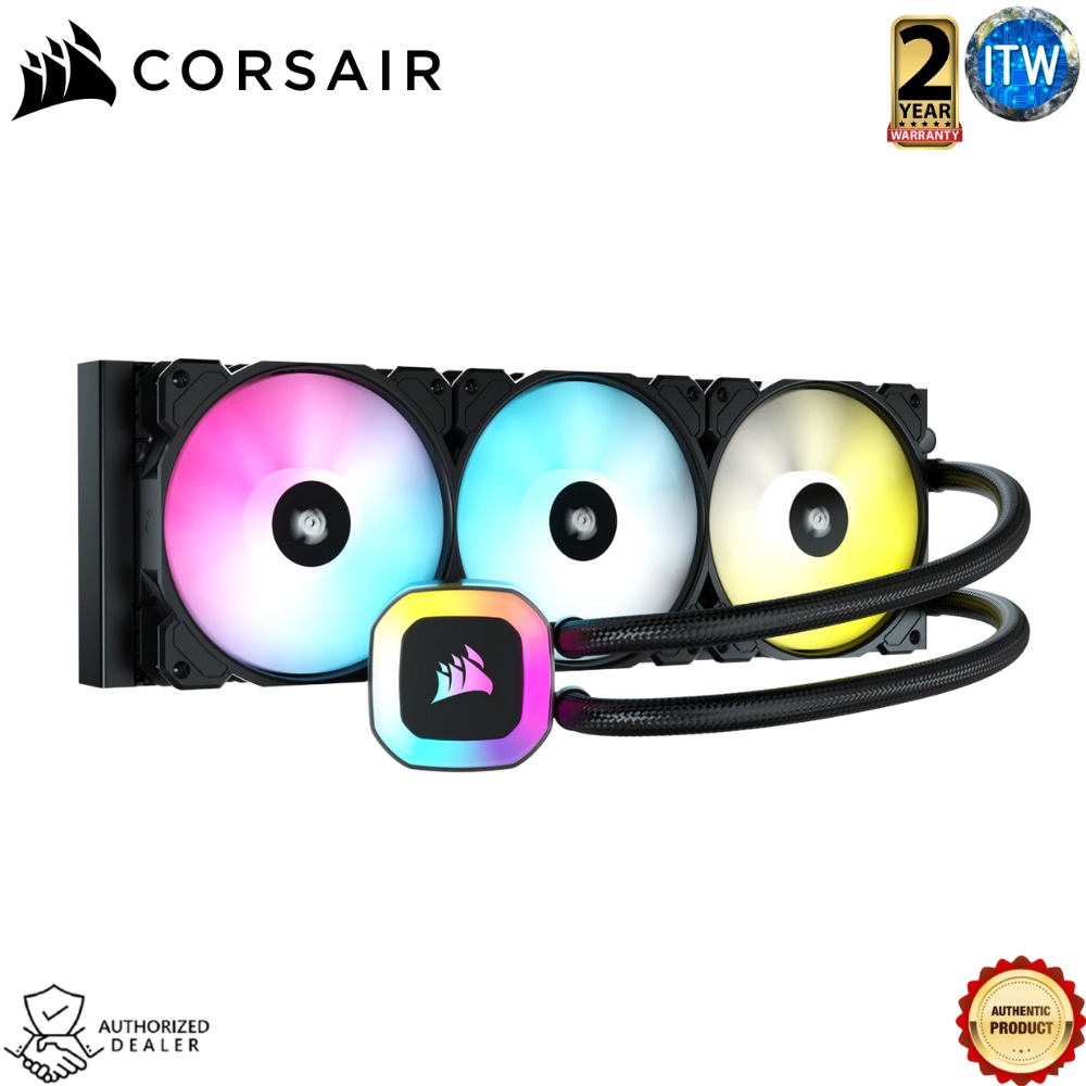 Corsair H150 RGB Liquid CPU Cooler - 360MM Radiator | CS-CW-9060054-WW