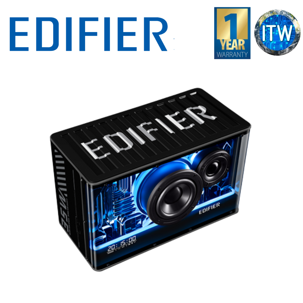 ITW | Edifier Bluetooth Speakers Tabletop Bluetooth Speaker with GaN Charger QD35 (Black | White)