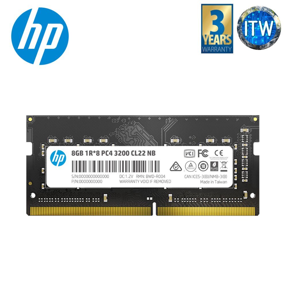 HP S1 DDR4 3200mhz SO-DIMM Memory (8GB / 16GB)