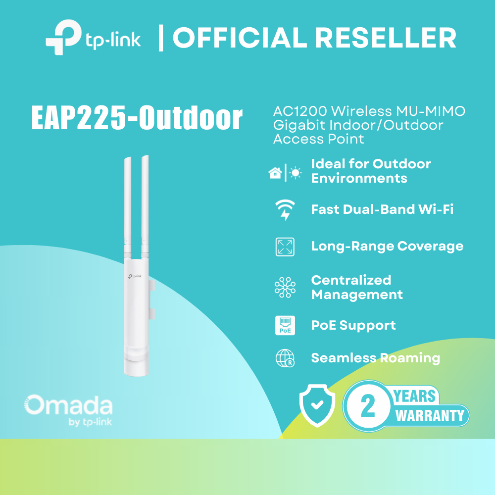 TP-Link EAP225-Outdoor | AC1200 MU-MIMO Gigabit Indoor/Outdoor Access Point | itw