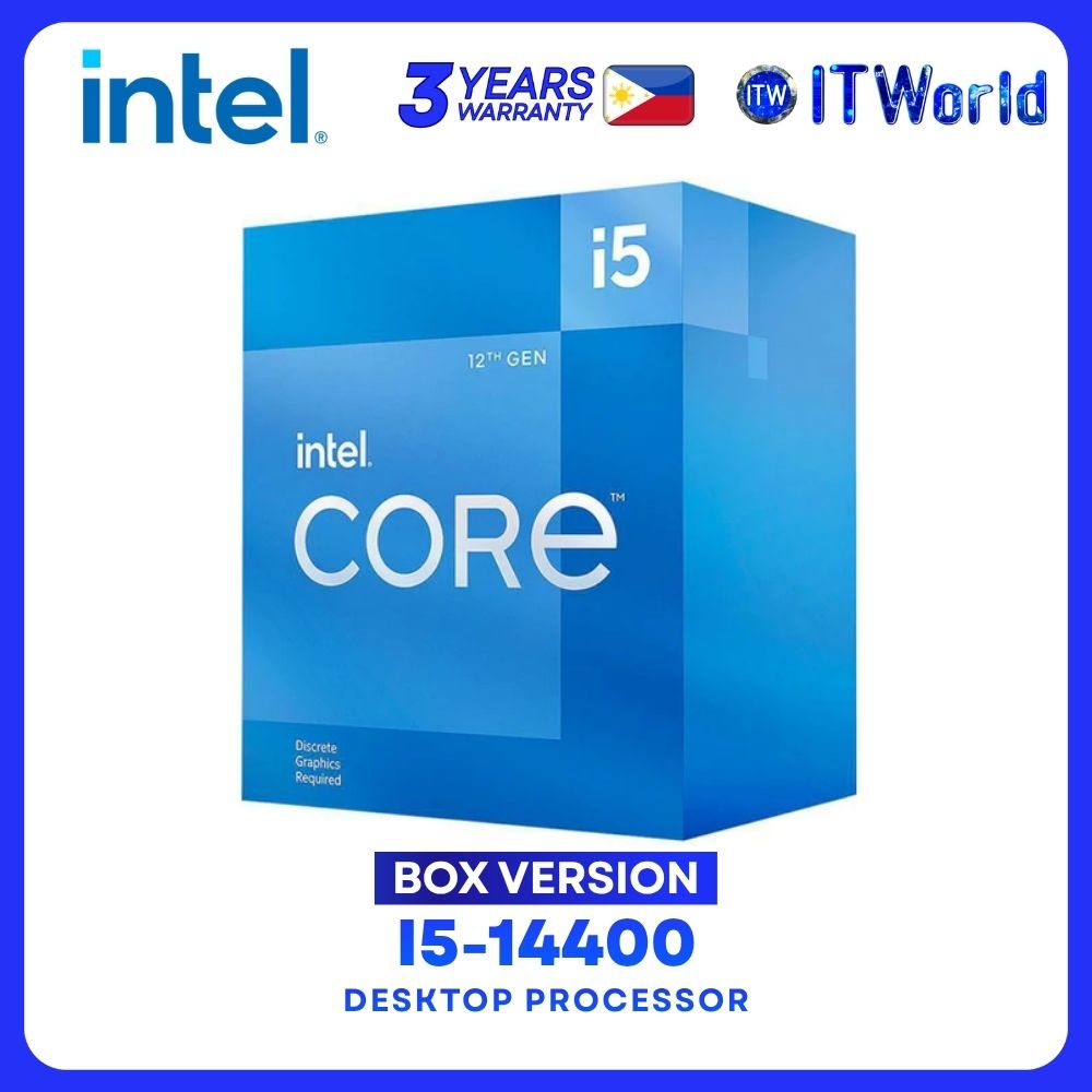 Intel Core i5-14400 20M Cache, up to 4.70Ghz Desktop Processor - Box | Tray Type Version itw
