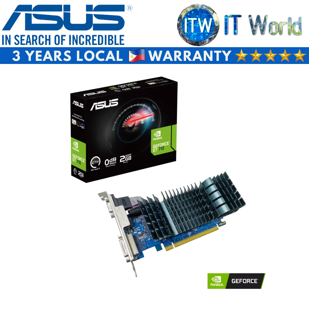 Itw | ASUS GT710 2GB GDDR5 EVO Geforce Graphic Card (GT710-SL-2GD5-BRK-EVO)