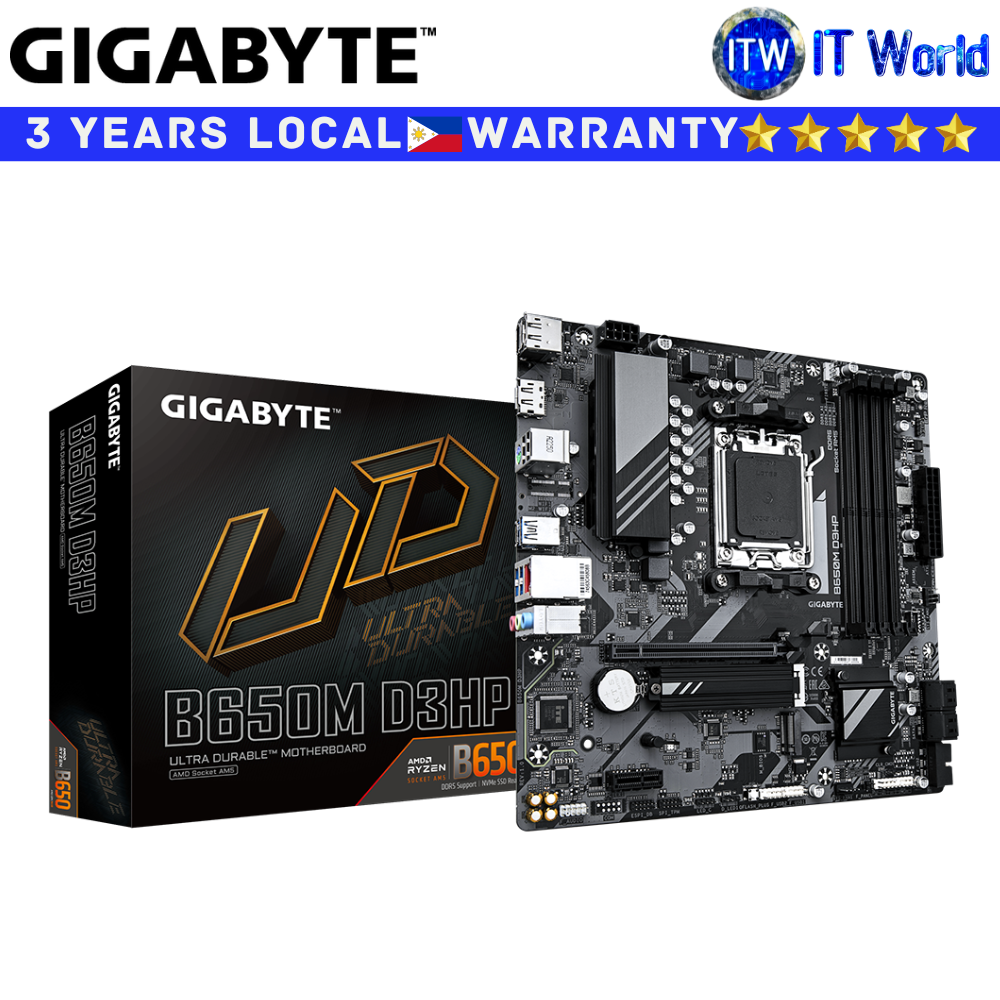 Gigabyte Motherboard B650M D3HP microATX AM5 DDR5 (GA-B650M-D3HP)