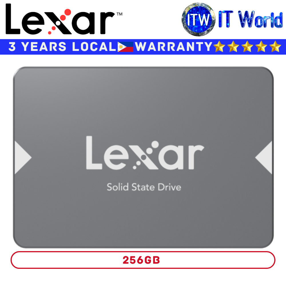 Lexar 256GB SSD NS100 2.5" SATA III (6Gb/s) up to 550MB/s Read Internal