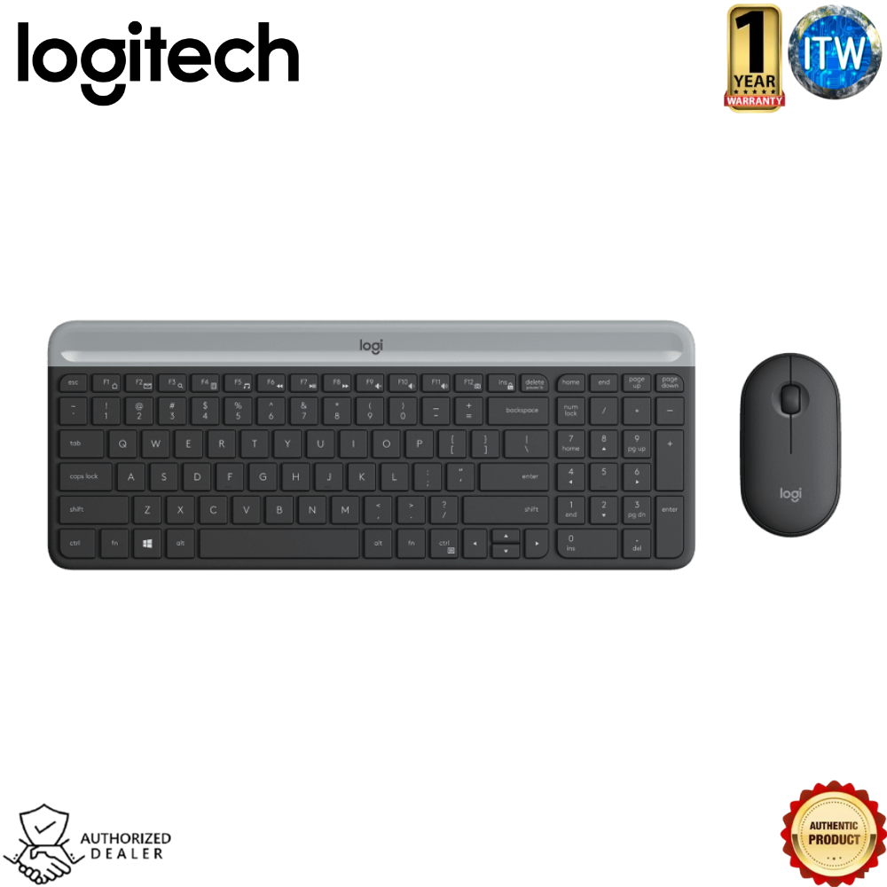 Logitech MK470 - Minimalist. Modern. Slim Wireless Keyboard and Mouse Combo