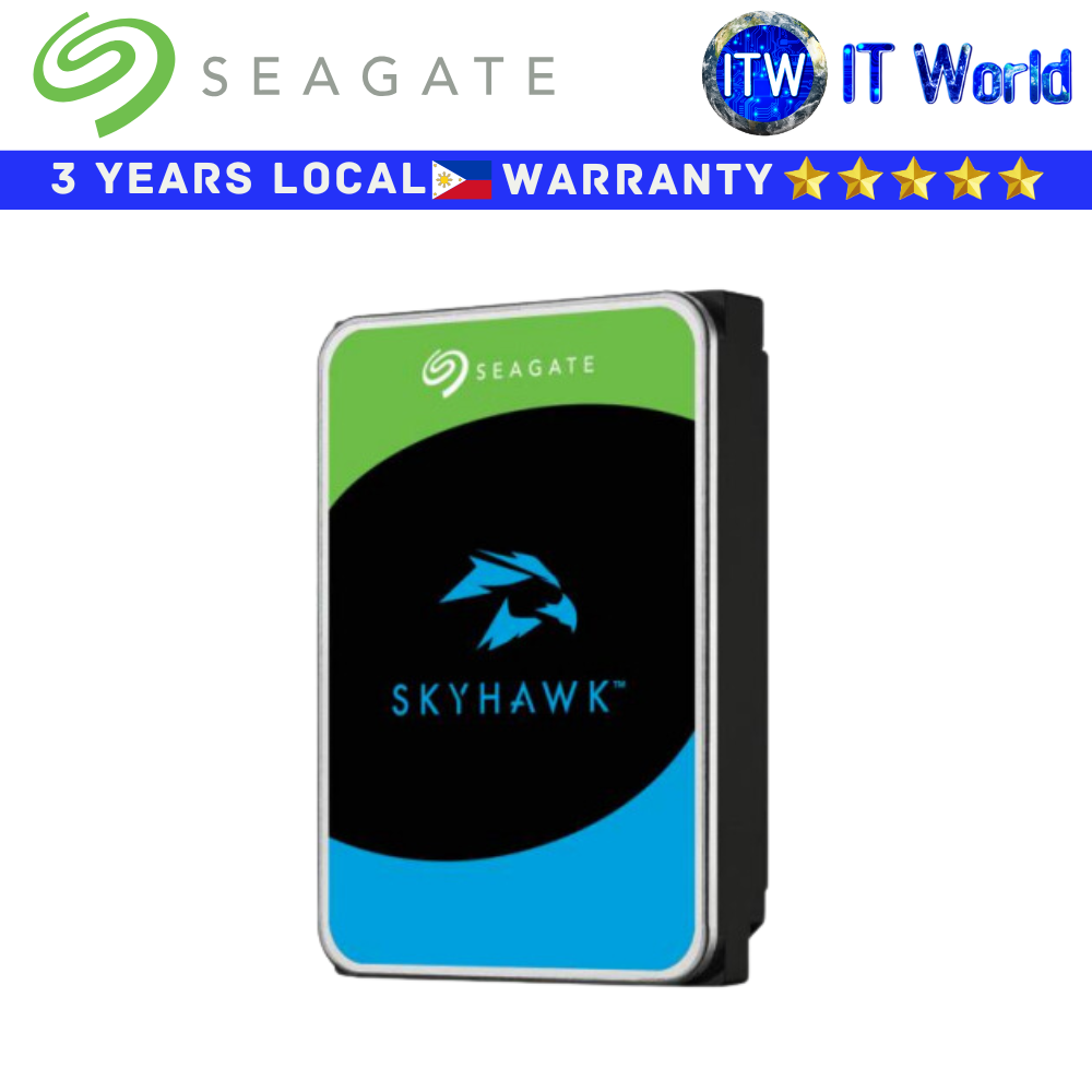 Itw | Seagate Hard Drive HDD 2TB SKYHAWK 3.5" SATA 6Gb/s Internal (ST2000VX017)