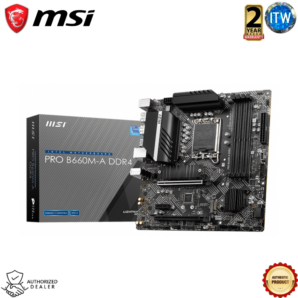 Msi Pro B660M-A DDR4 - Intel® B660 Chipset MATX Motherboard