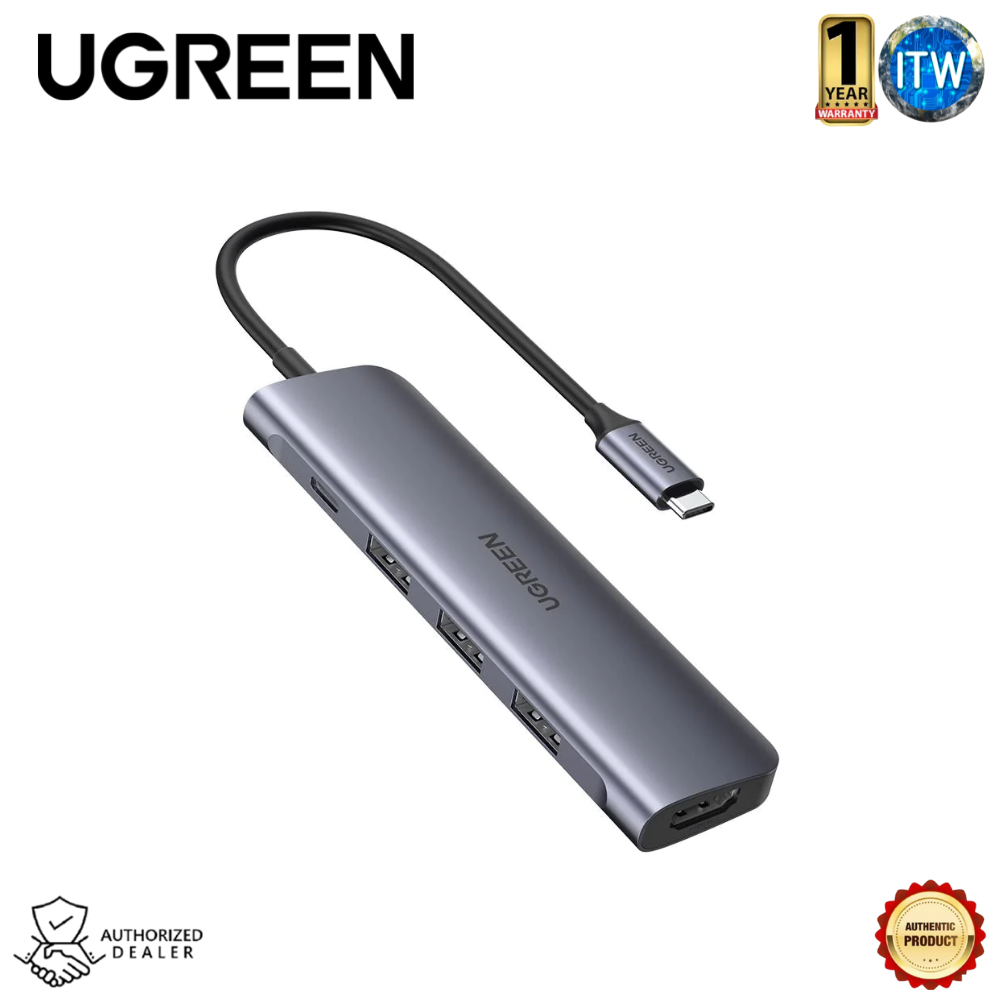 Ugreen 5-in-1 USB C Hub with 4K HDMI Multi-Functional Adapter (CM136/50209)