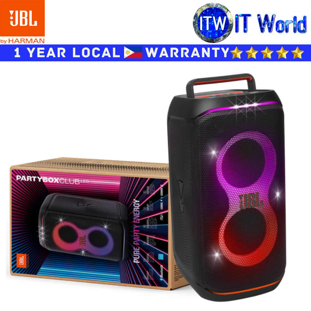 JBL Harman Bluetooth Speaker PartyBox Club 120 Portable Party Speaker Black