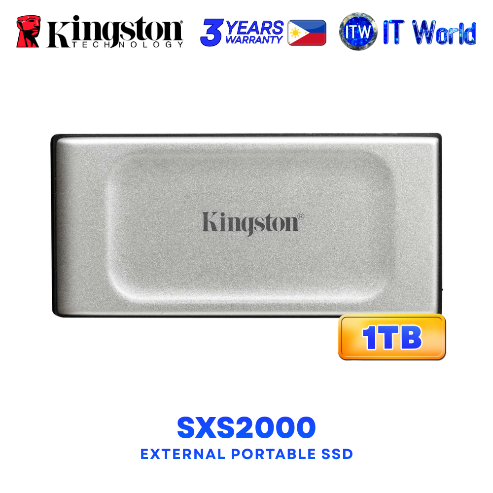 Kingston XS2000 USB Type-C USB 3.2 Gen 2x2 Pocket-Sized External Portable SSD - 1TB SXS2000/1000GA