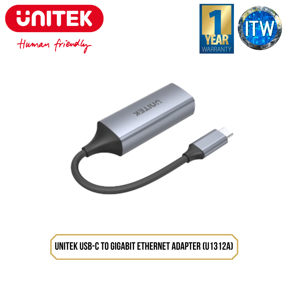 Unitek USB-C to Gigabit Ethernet Adapter (U1312A)