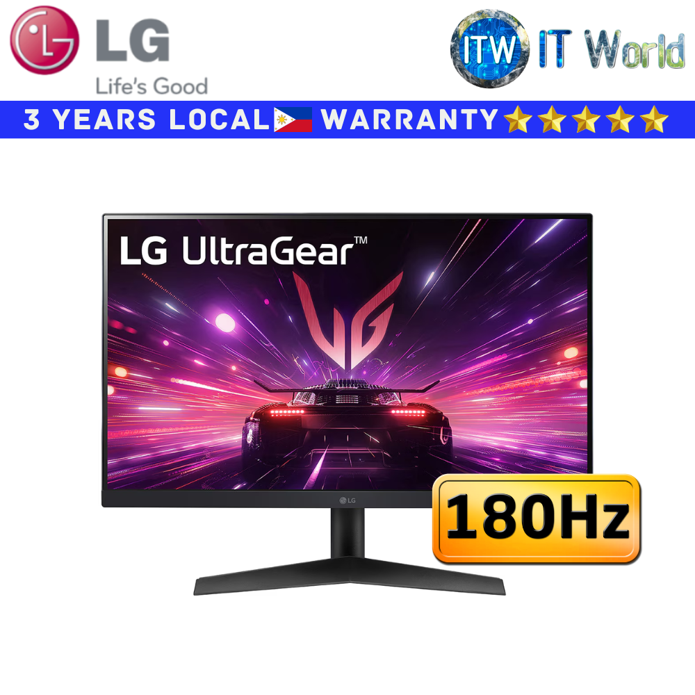 Itw | LG Gaming Monitor 24"(1920x1080 FHD) / 180Hz / IPS / 1ms GTG / 24GS60F-B