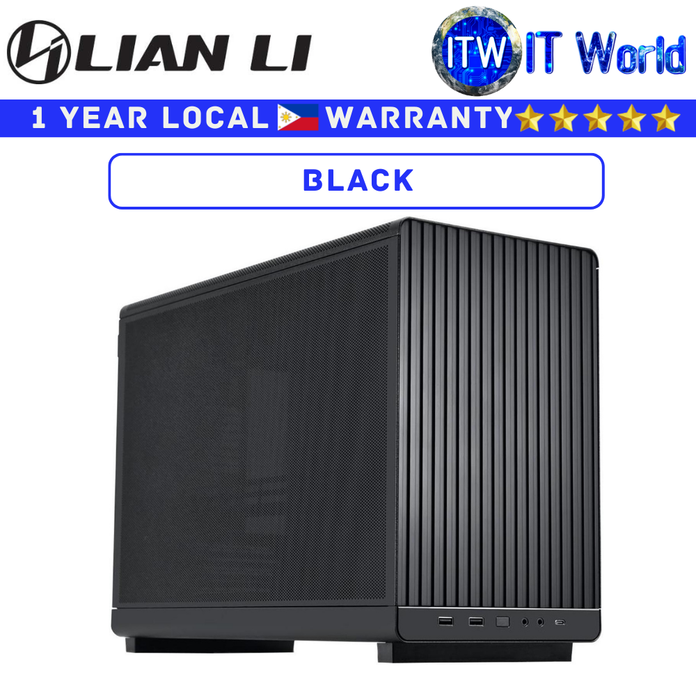Lian Li Computer PC Case A3-mATX Minimalistic Black (G99.A3X.00)