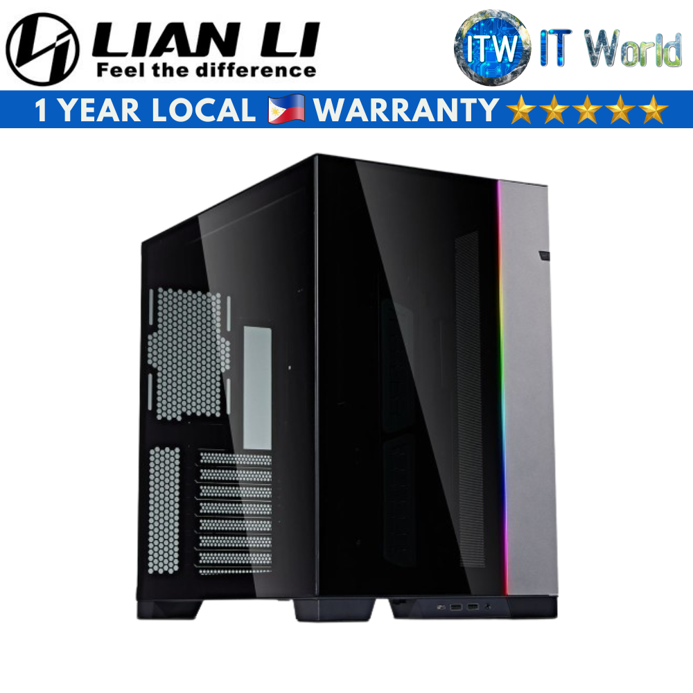 Lian Li Computer PC Case O11 Dynamic EVO Grey Mid-Tower Tempered Glass