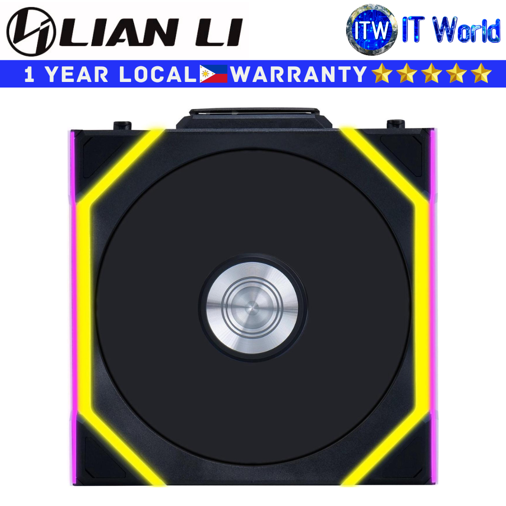 Lian Li Computer PC Fan UNI FAN SL Wireless 120 Reverse Blade Single Fan Black (G99.12RSL1W1B.00)