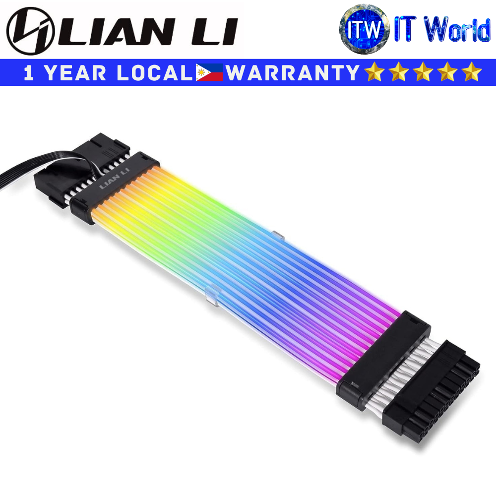 Lian Li Extension Cable Strimer Plus V2 24-Pin ARGB Compatible with L-Connect 3 (PW24-PV2)