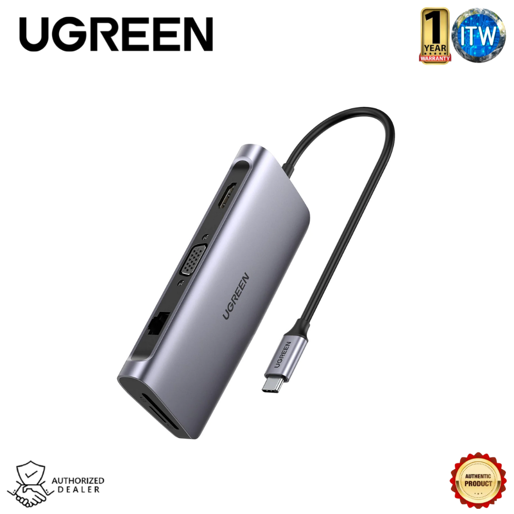 Ugreen 9-in-1 HDMI Ethernet USB C Hub (CM179-40873)