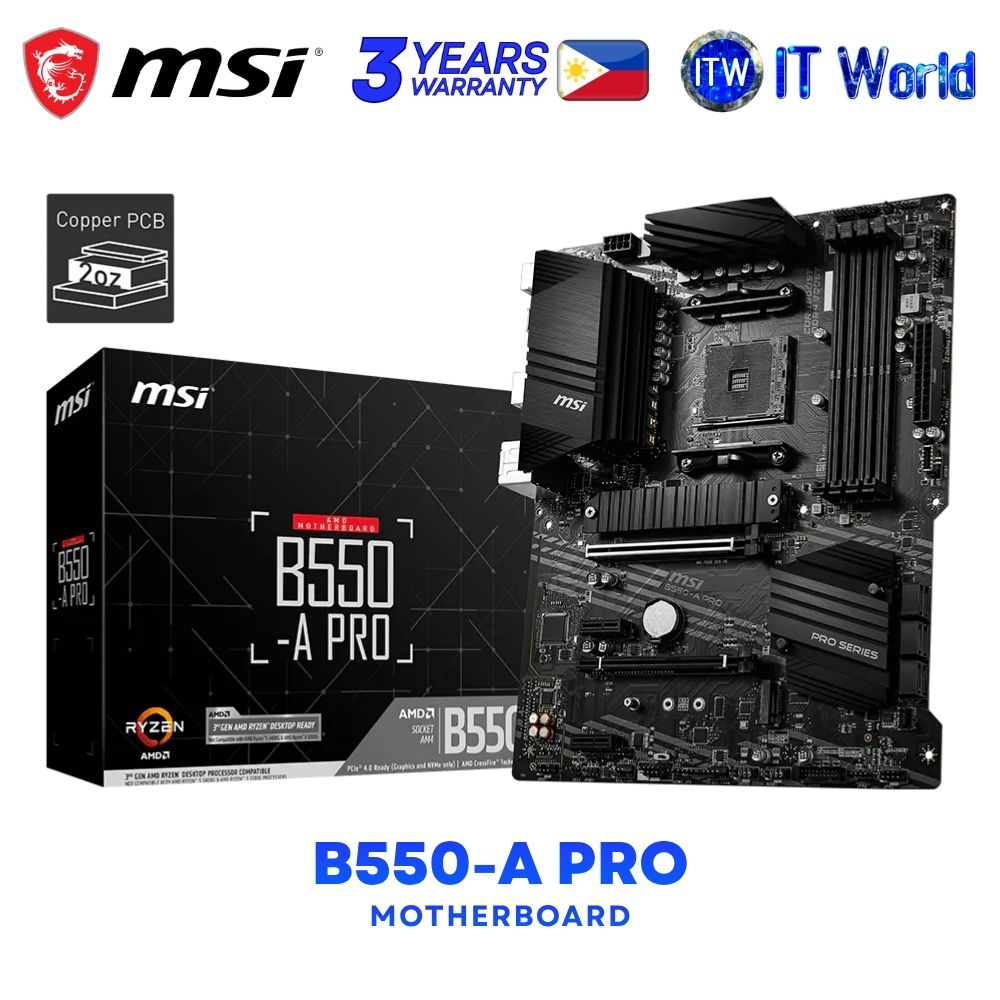 MSI B550-A Pro ATX AM4 DDR4 AMD B550 Chipset Motherboard 
