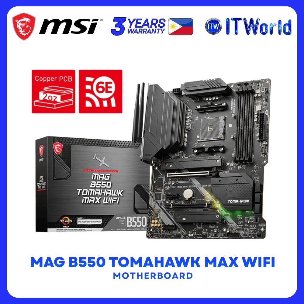 MSI MAG B550 Tomahawk Max Wifi ATX AM4 DDR4 Motherboard