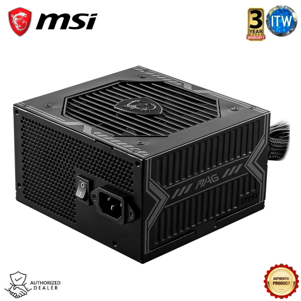 MSI PSU 550W Power Supply Unit A550BN 80+ Bronze Active PFC Sleeve Bearing