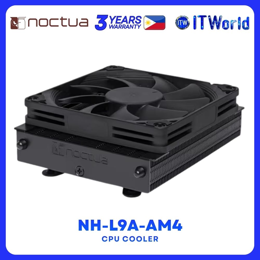 Noctua NH-L9a-AM4 37mm Low-Profile Cooler for AMD AM4 - Brown | Chromax.Black