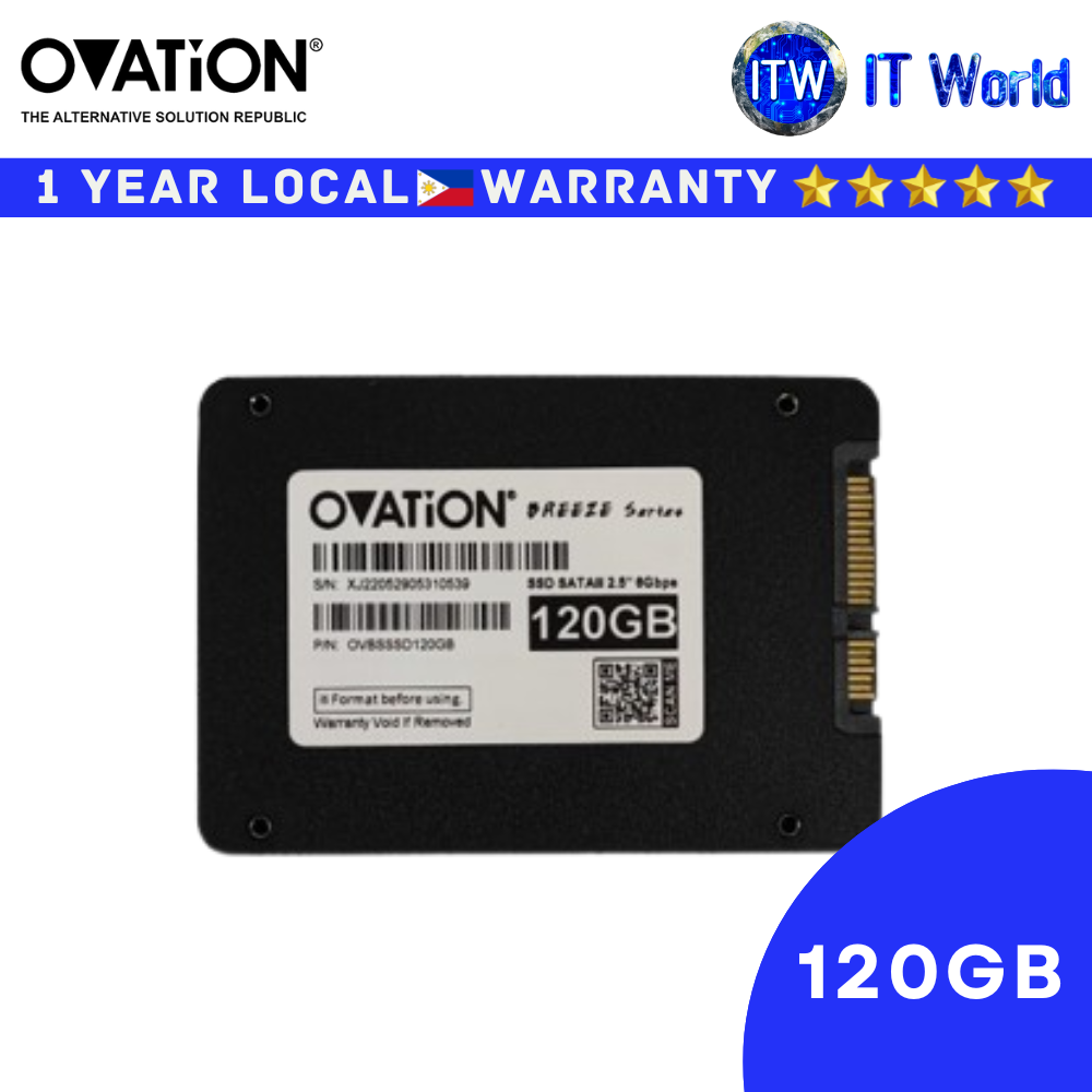 Itw | Ovation 2.5" SATA3 Breeze Series Solid State Drive - internal SSD - 120GB and 240GB