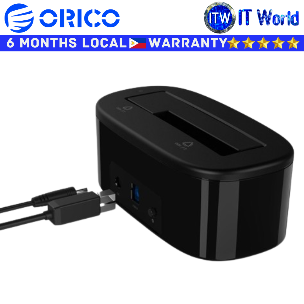 Orico USB Hub Docking Station Single SATA 3.0 USB 3.0 Type-B (6218US3-US-BK-BP)