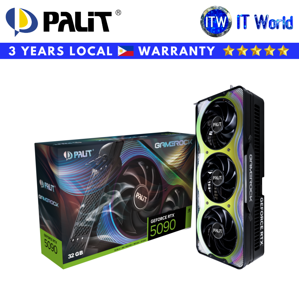 Itw | Palit GeForce RTX 5090 GameRock, 32GB GDDR7, 512-bit Graphics Card