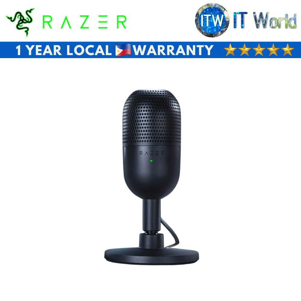 Razer Seiren V3 Mini Ultra-Compact USB Microphone with Tap-to-Mute Black (RZ19-05050100-R3M1)