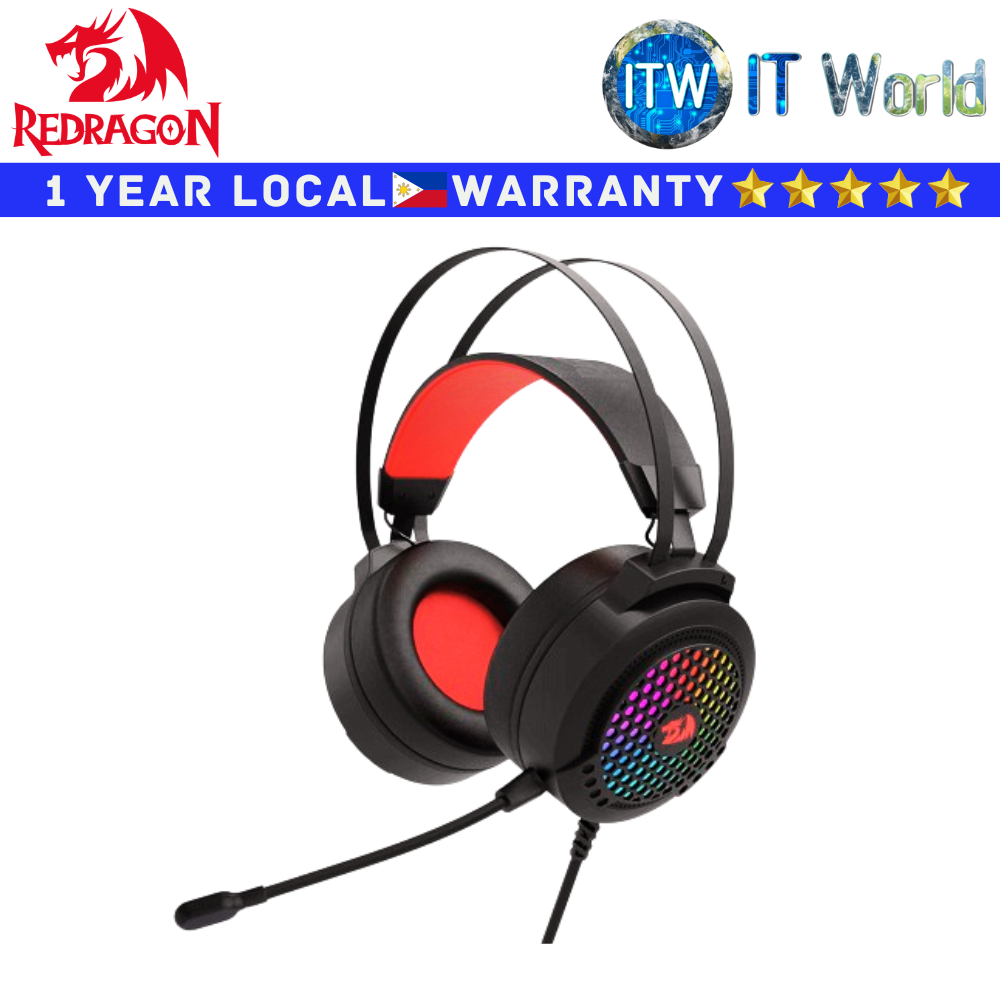 Redragon Gaming Headset Headphones H261 Carmen Black Lightweight Wired
