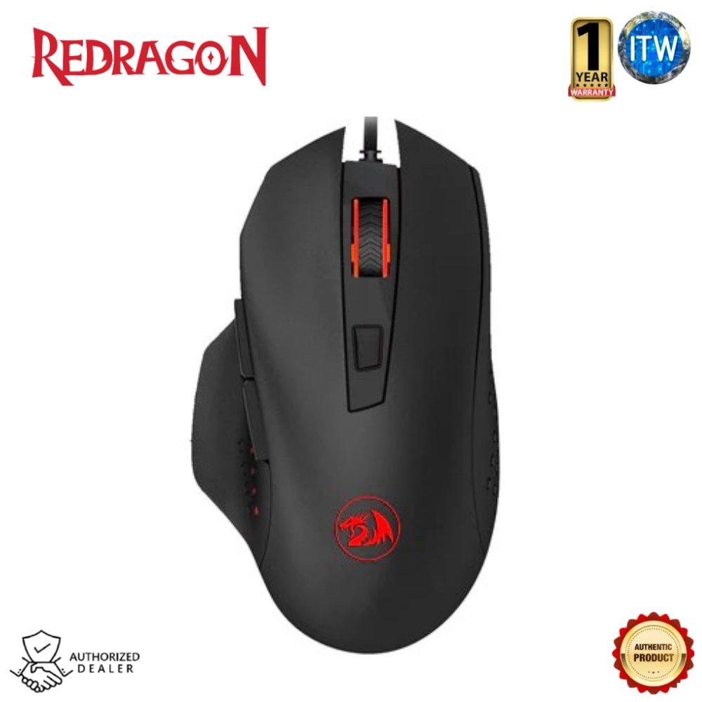 Redragon Wired Gaming Mouse M610 Gainer Black USB 3200DPI USB LED Lightning for Windows/MAC PC