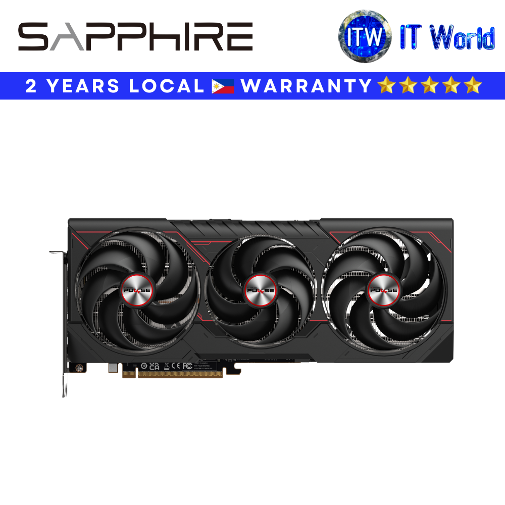 Itw | Sapphire Pulse AMD Radeon RX 9070 XT 16GB GDDR6 GPU / PCIe 5.0 / Tri-X Cooling (SPR-11348-03-20G)