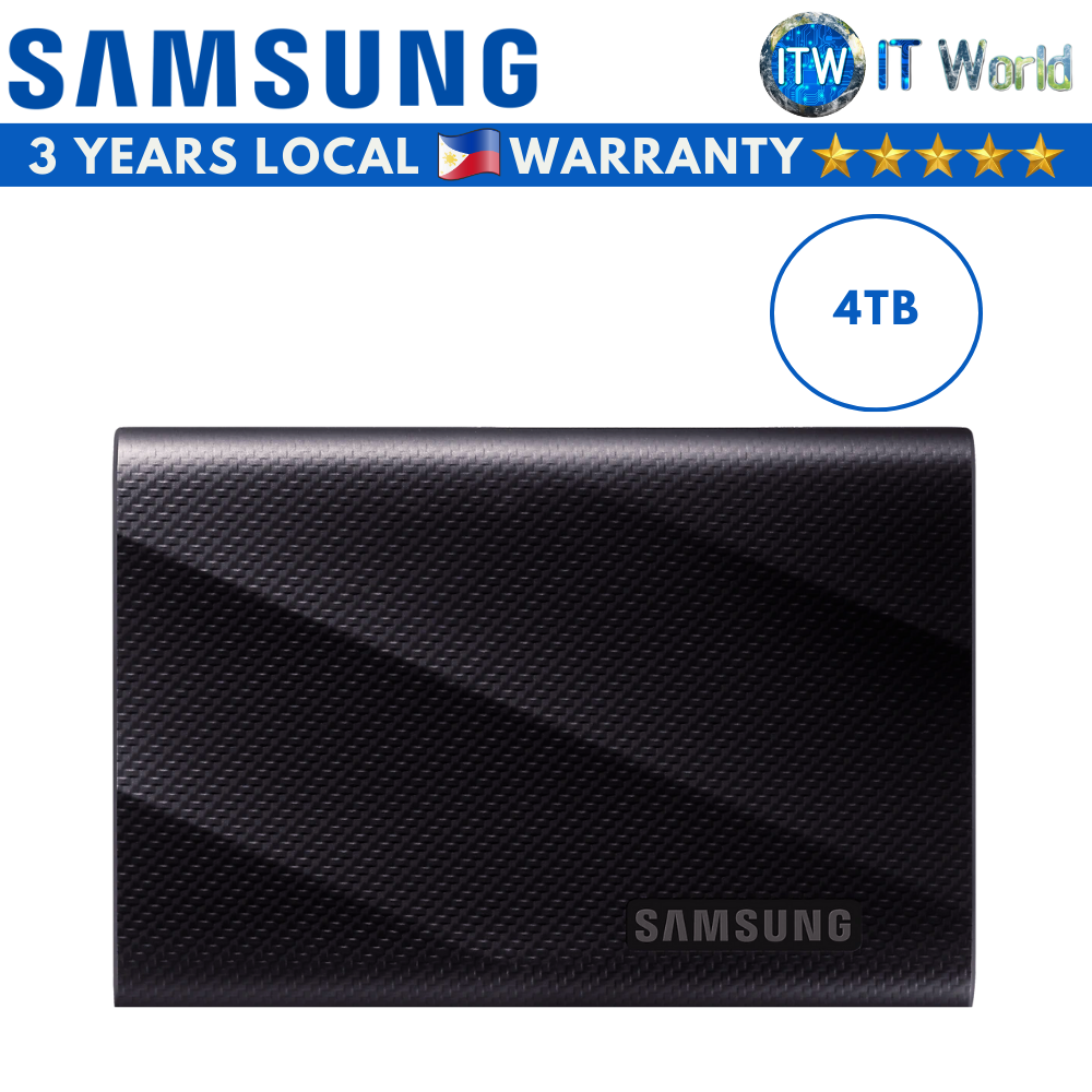 Samsung Portable SSD T9 Black USB 3.2 Gen 2x2 - 4TB (MU-PG4T0B/WW)