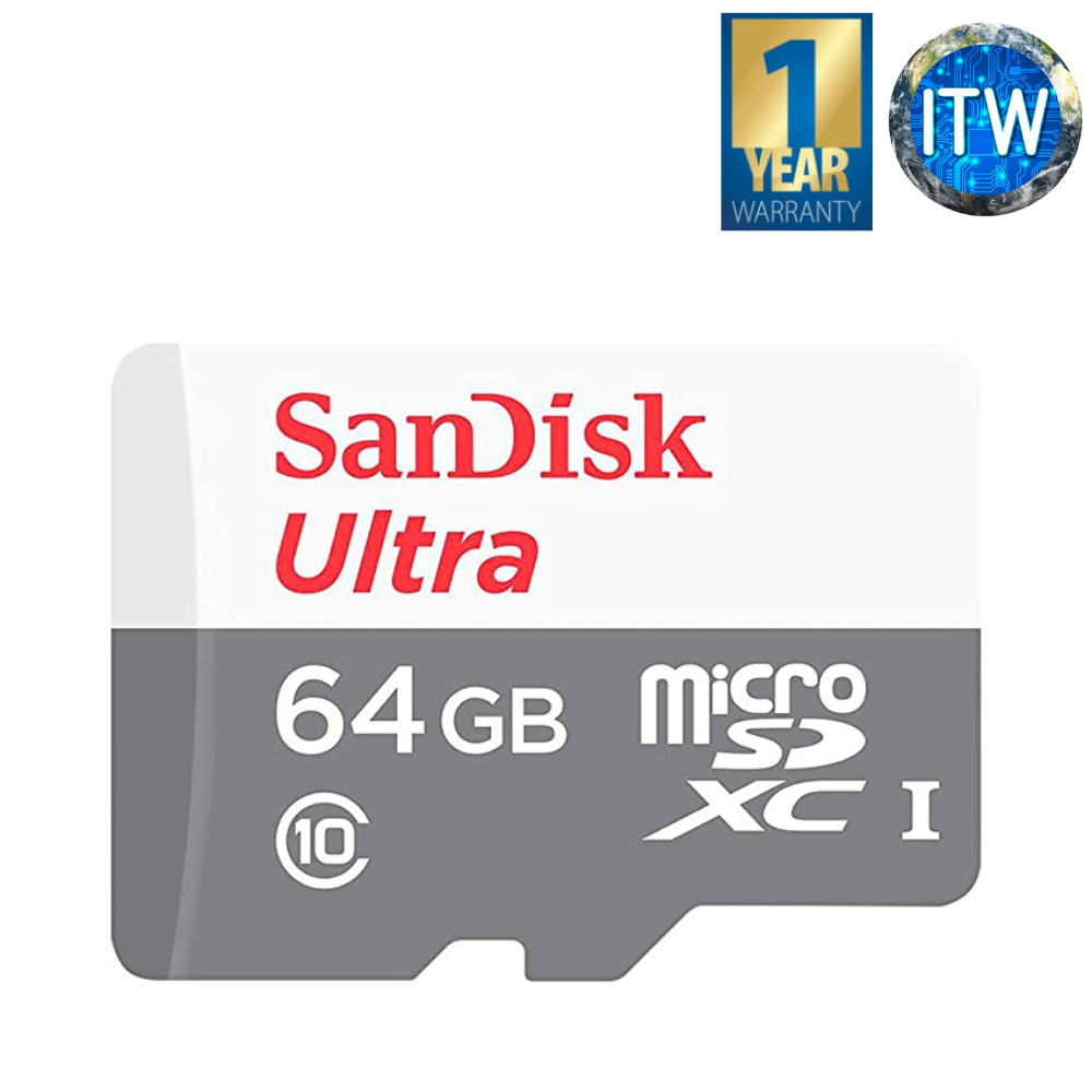 SanDisk Ultra Micro SD Card SDXC UHS-I Card, Speed up to 100MB/s  - SDSQUNR
