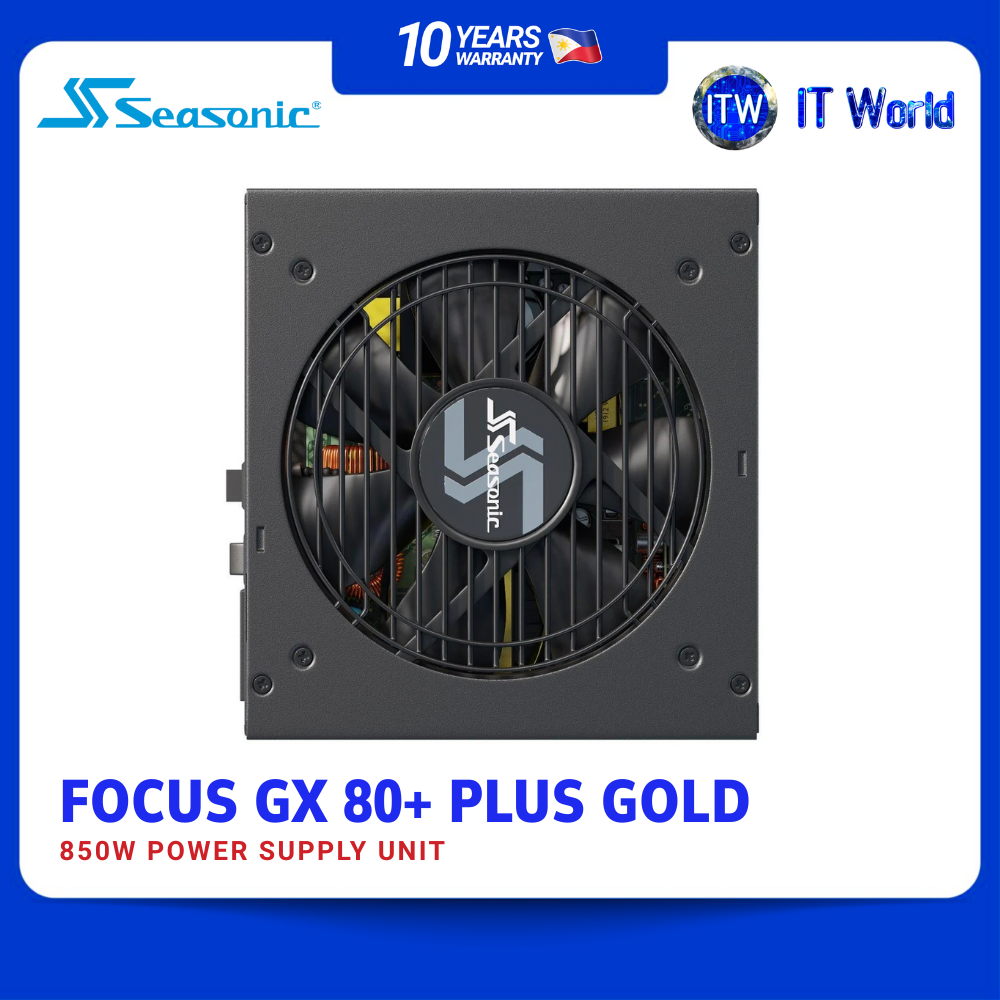 Seasonic FOCUS GX-850 850W 80+ Gold ATX Fully Modular Power Supply Unit (SSR-850FX) | itw