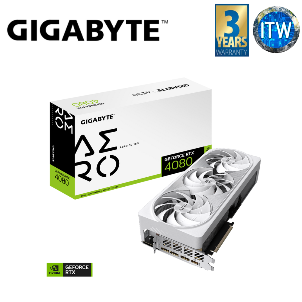 Gigabyte GeForce RTX4080 Aero OC 16GB GDDR6X Graphic Card