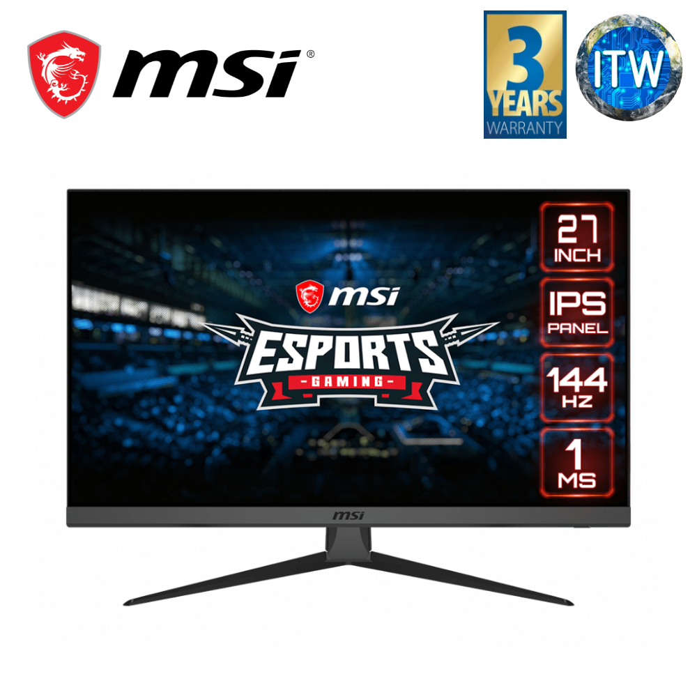 MSI ESPORTS Optix G272 - 27&quot; 1920 x 1080 (FHD), 144Hz, IPS, HDMI Gaming Monitor