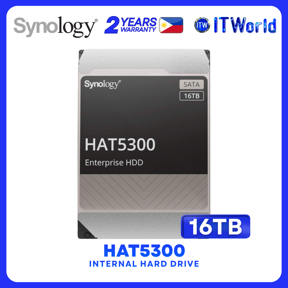 Synology HAT5300 Enterprise Series 3.5" SATA 6GB/s 7200RPM Internal HDD 16TB