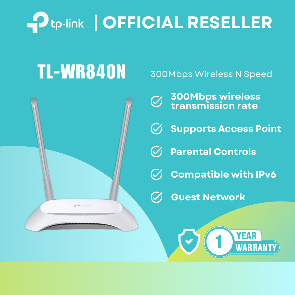 TP-Link TL-WR840N - 300Mbps WiFi 4 - Wireless N Router itw
