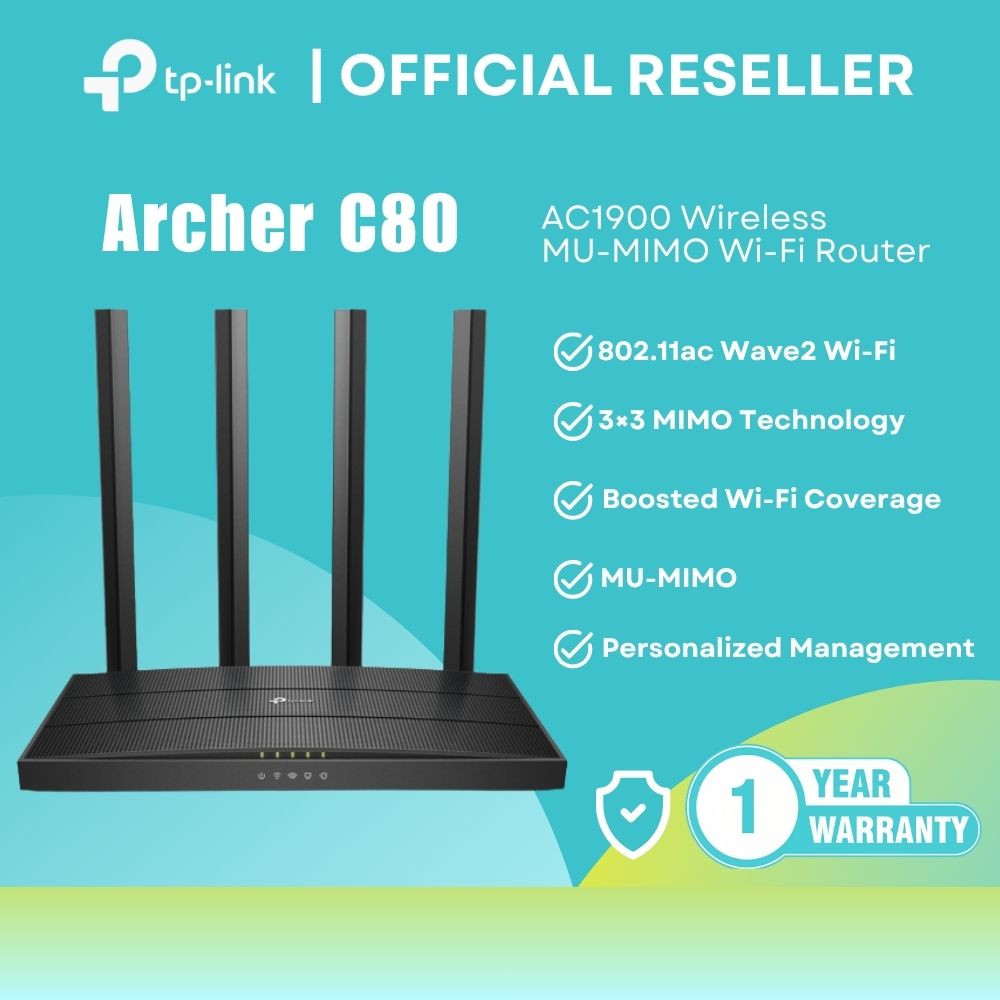 TP-Link Archer C80 AC1900 Wireless MU-MIMO Wi-Fi Router