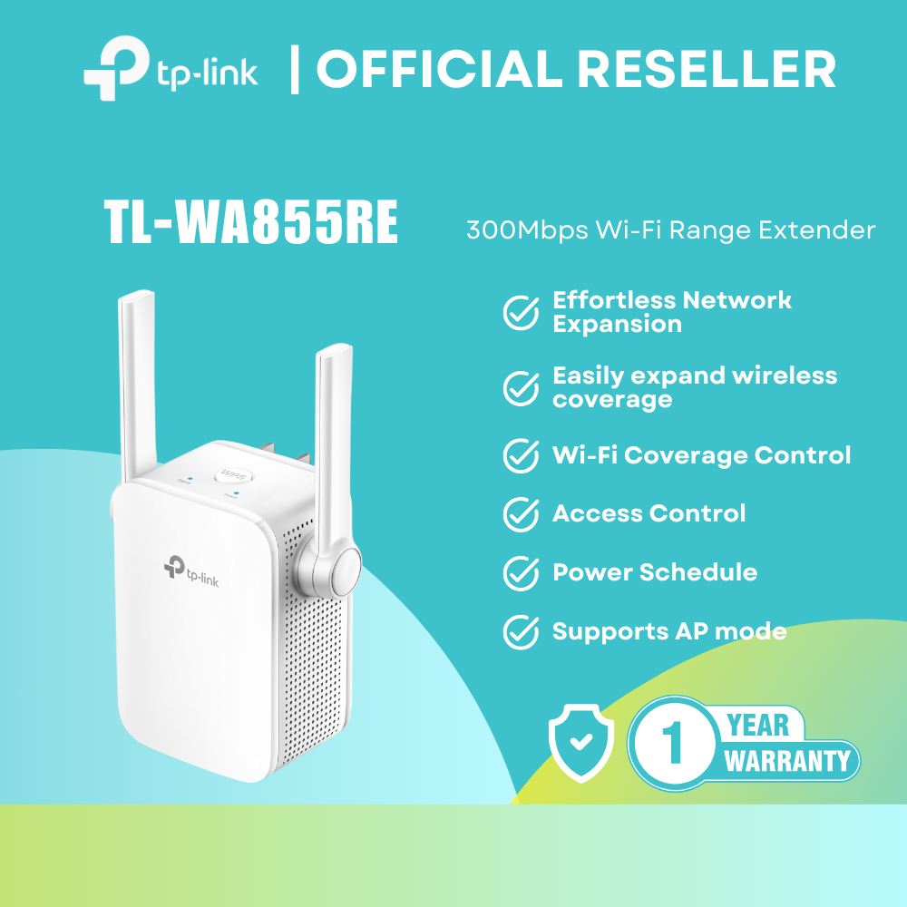 TP-Link TL-WA855RE - 300Mbps Wireless N Indoor WiFi Range Extender itw