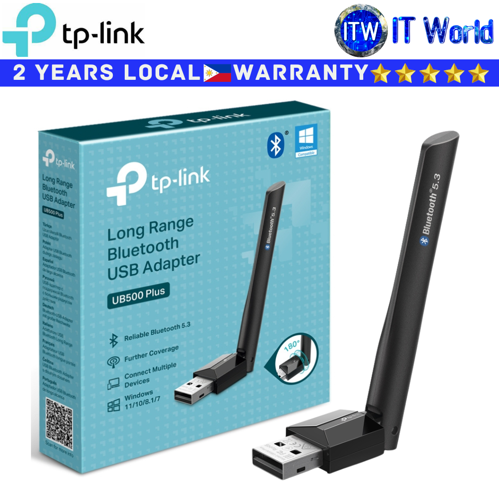 TP-Link USB Adapter UB500 Plus Long-Range Bluetooth Adjustable Multi-Directional Antenna